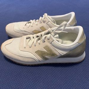 New Balance x J Crew 620 Sneakers in Gold Salt